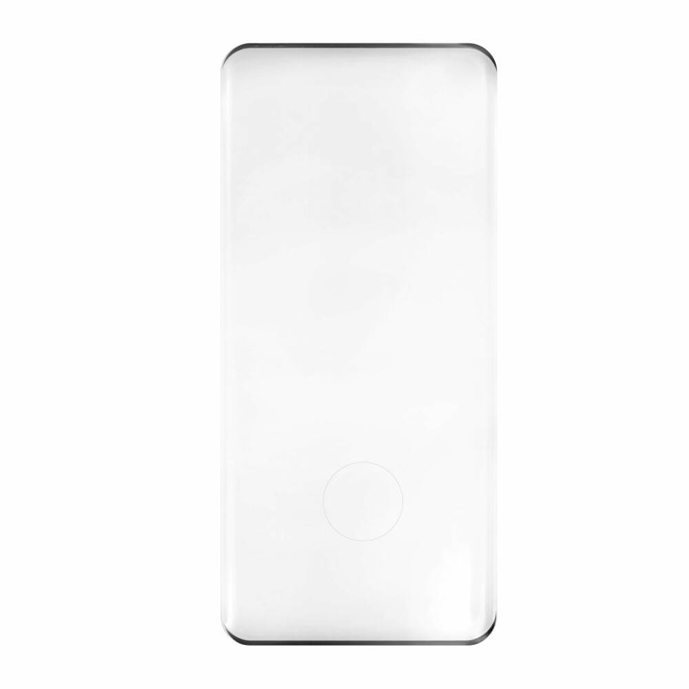 Ein rechteckiges Objekt mit einer glatten, eleganten, weißen Oberfläche und einer leichten kreisförmigen Vertiefung in der Mitte, was auf ein minimalistisches Design hindeutet.