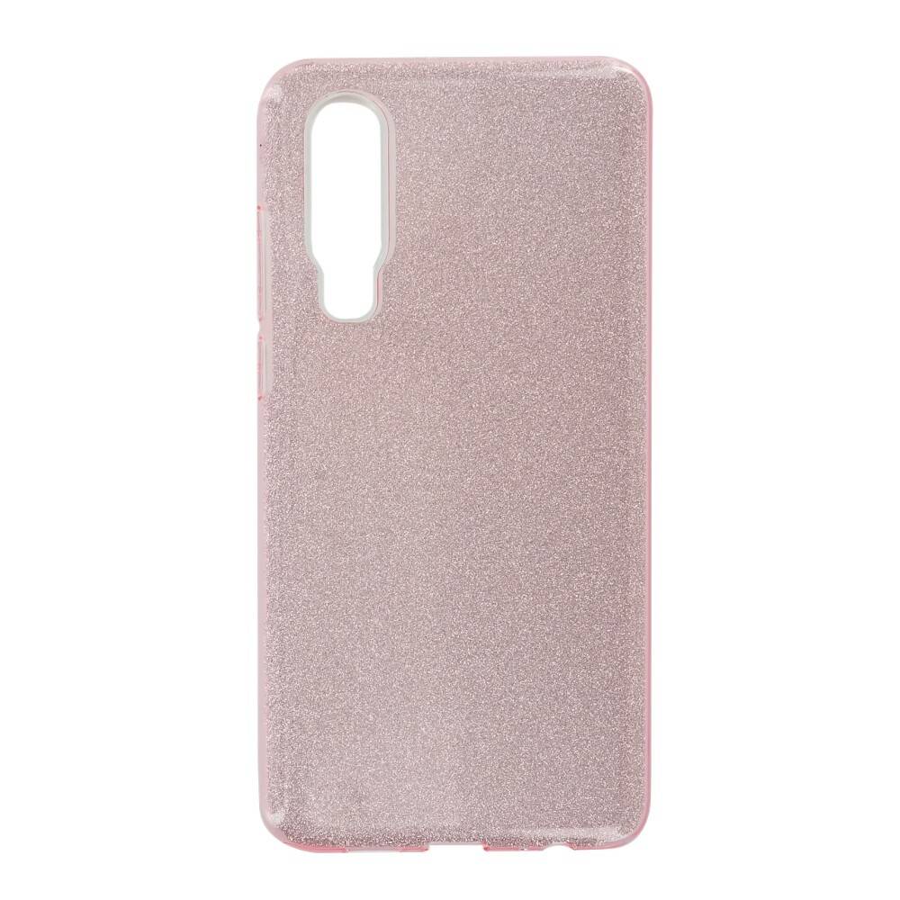 Glitzernde Silikon Handyhülle für Huawei P30 Pink cnt1293