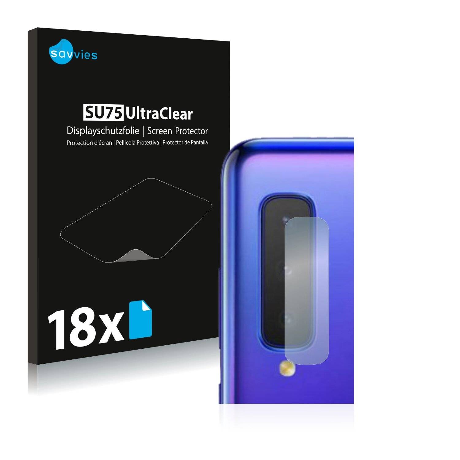 18x Savvies SU75 Displayschutzfolie für Samsung Galaxy Fold (nur äußere