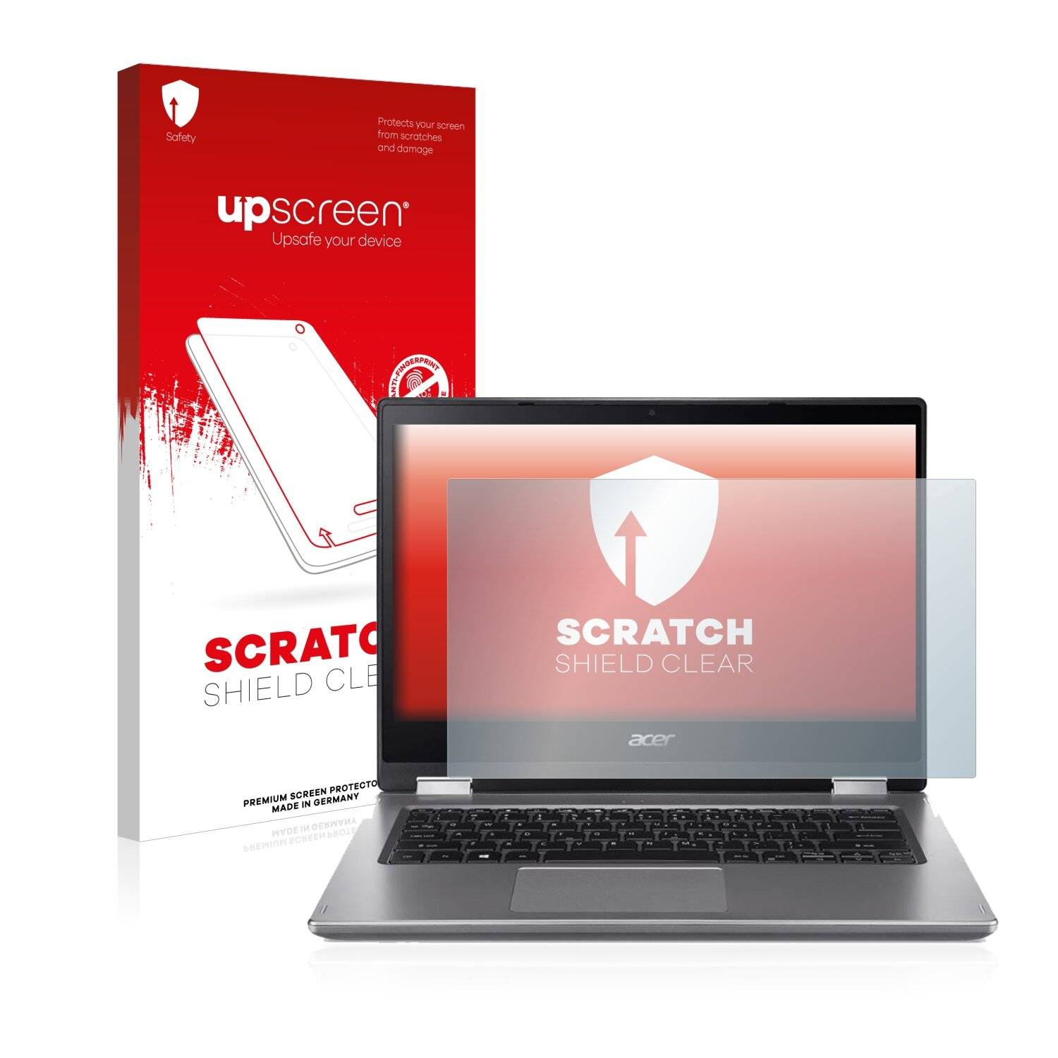 upscreen Scratch Shield Clear Premium Displayschutzfolie für Acer Spin 3
