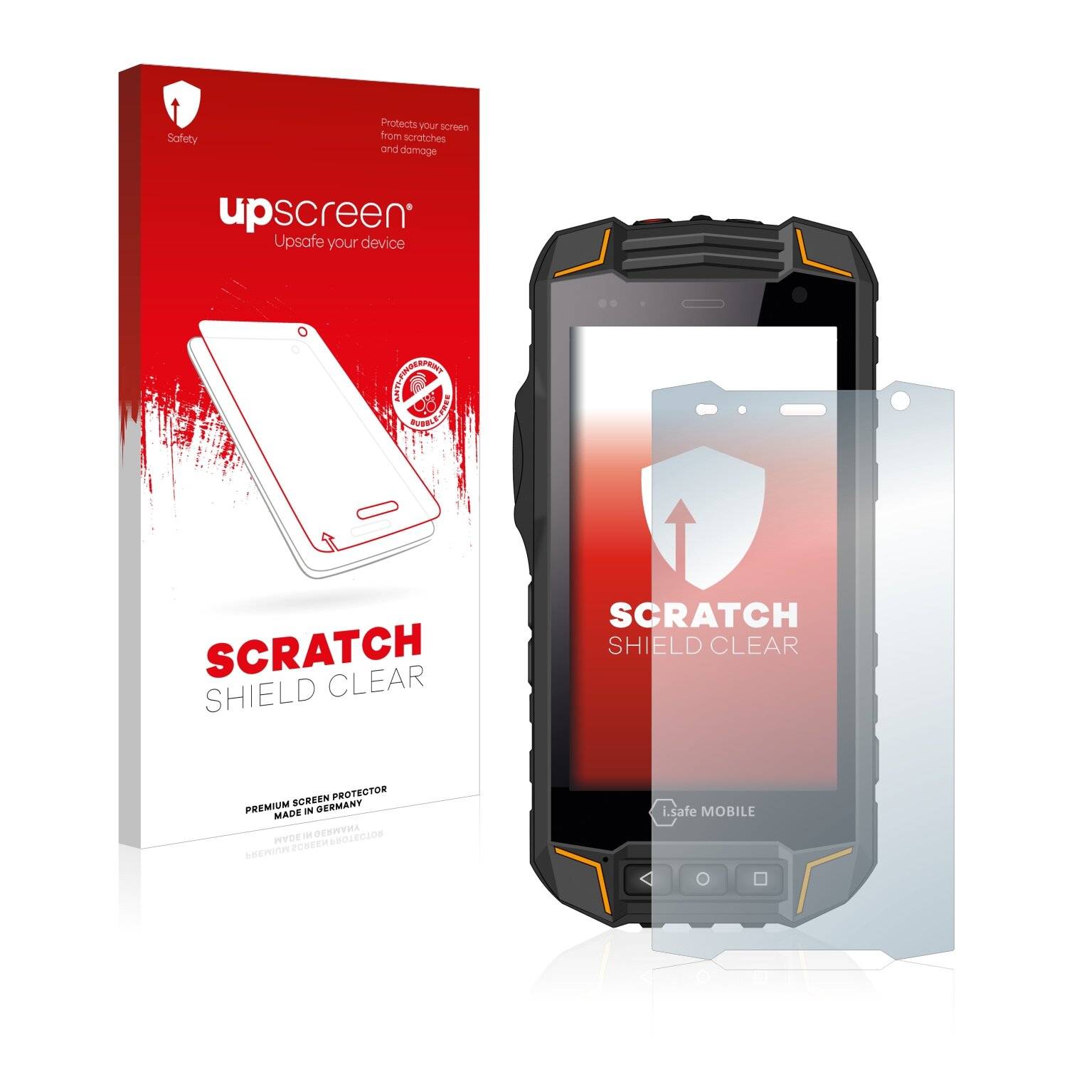 upscreen Scratch Shield Clear Premium Displayschutzfolie für i.safe Mobile