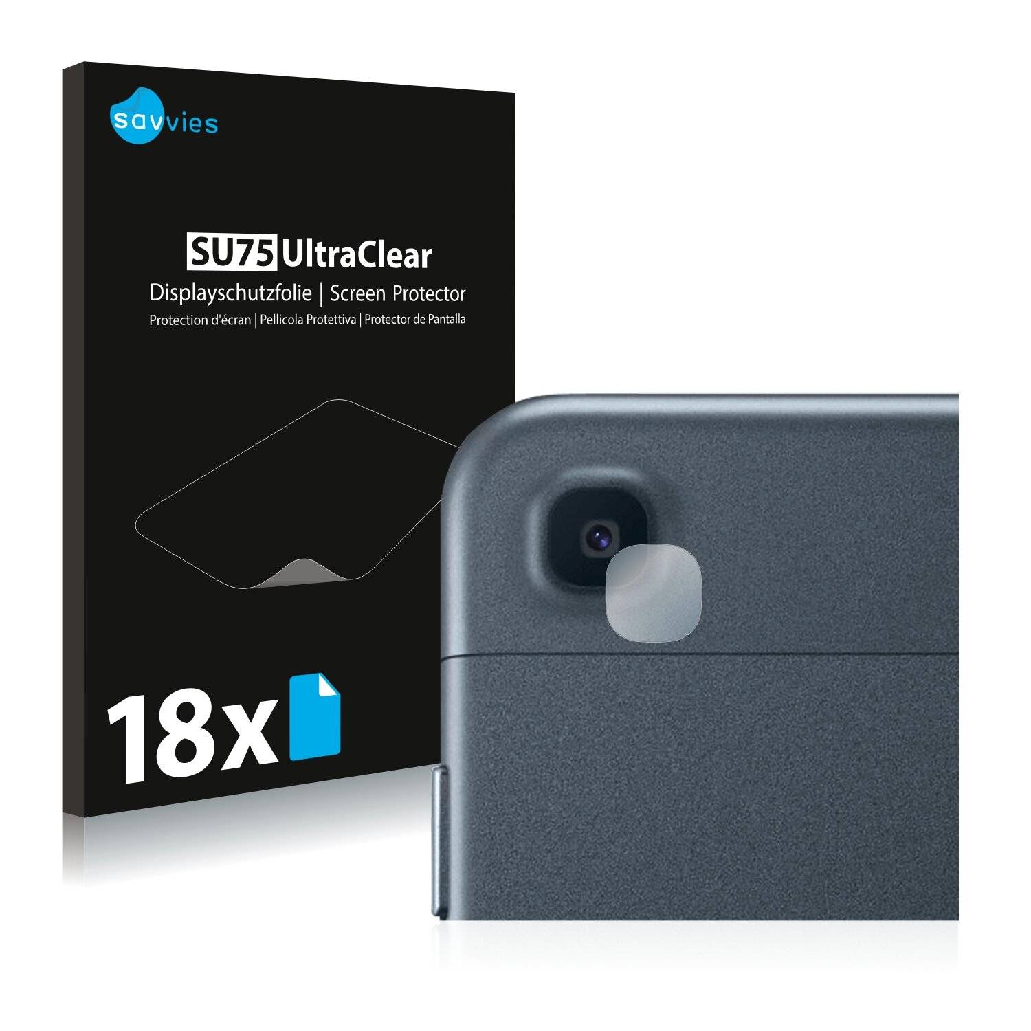 18x Savvies SU75 Displayschutzfolie für Samsung Galaxy Tab A 10.1 2019 (NUR