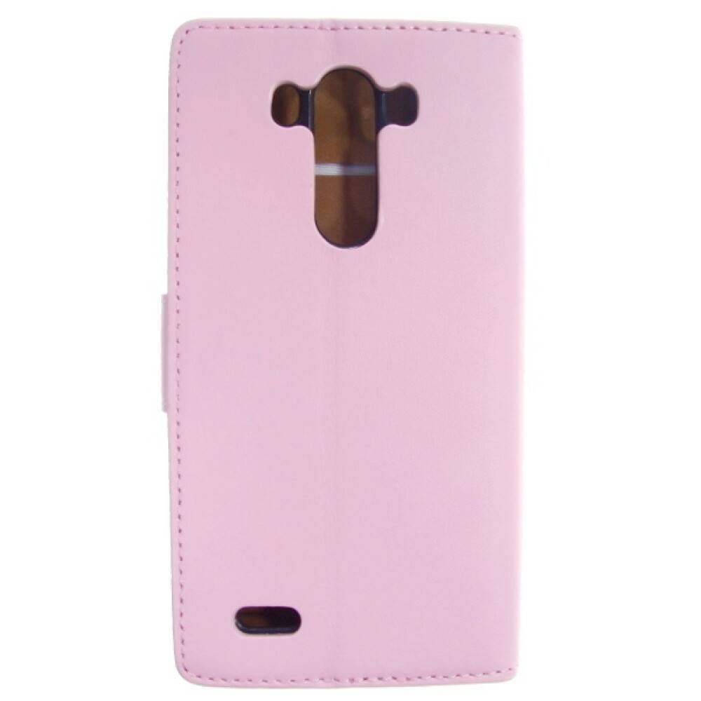 Lederhülle Handyhülle für LG G3 Pink Schutz Case 4250710554034