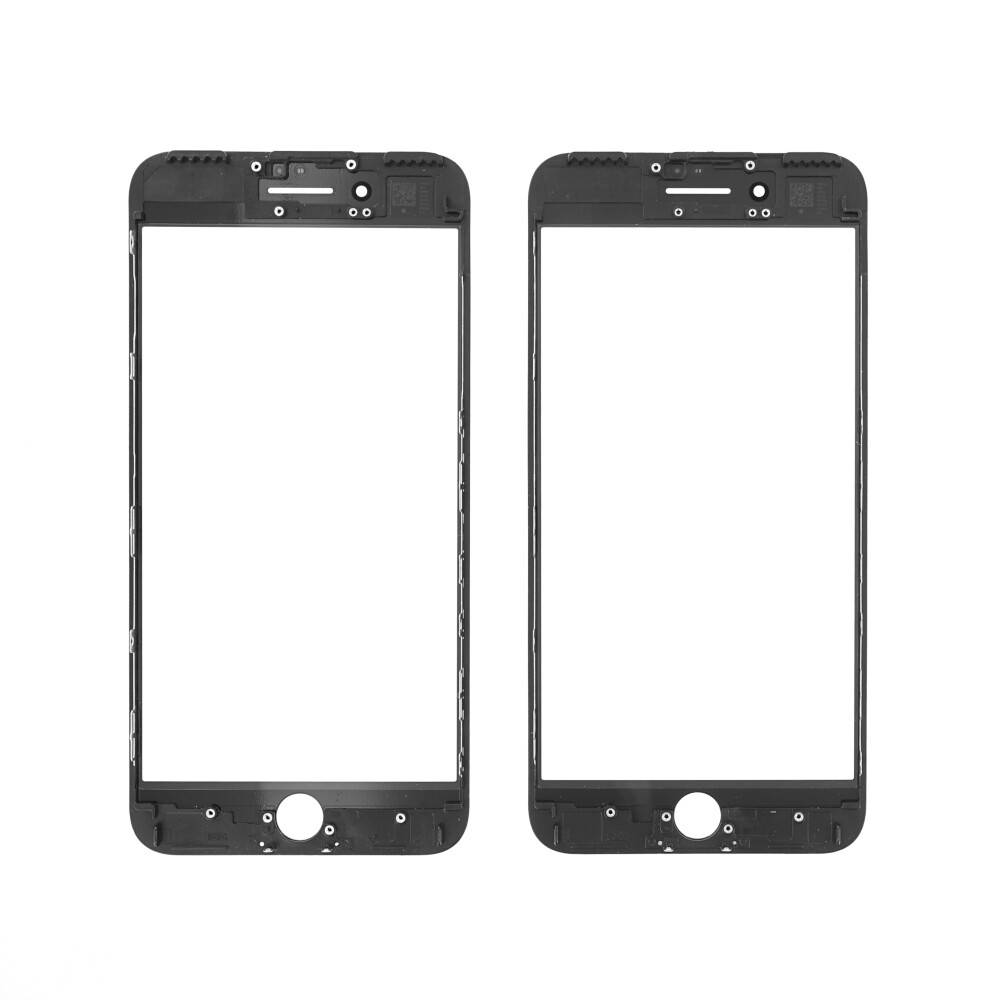 Displayglas für iPhone 7 Plus schwarz Panzerfolie Displayschutz