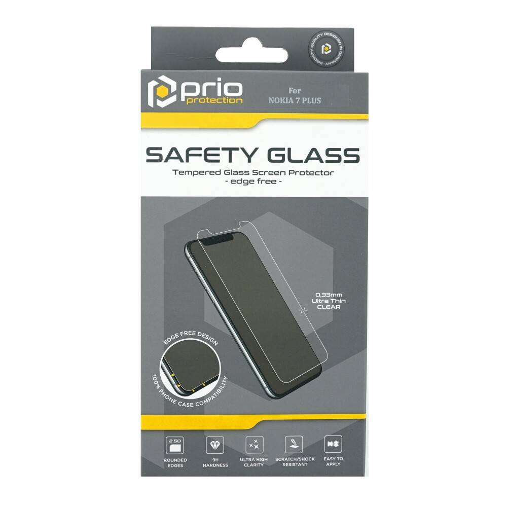 prio Displayschutzglas für Nokia 7 Plus transparent