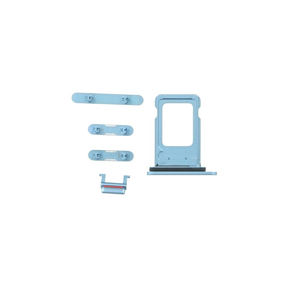 Tasten Set für iPhone XR Stummschalttaste blau
