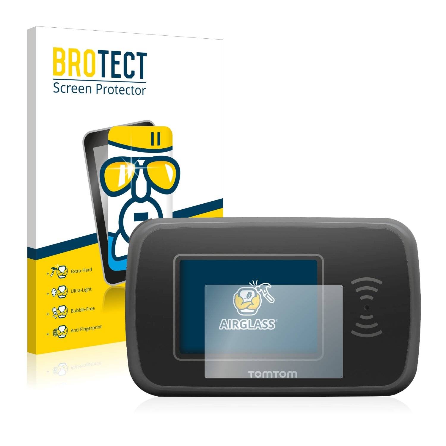 BROTECT AirGlass Schutzglas Folie für TomTom Pro
