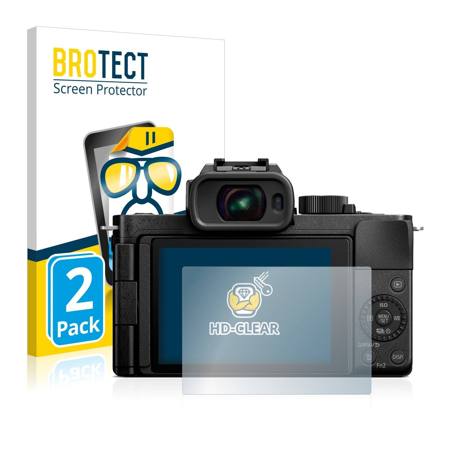 2x BROTECT HD-Clear Displayschutzfolie für Panasonic Lumix