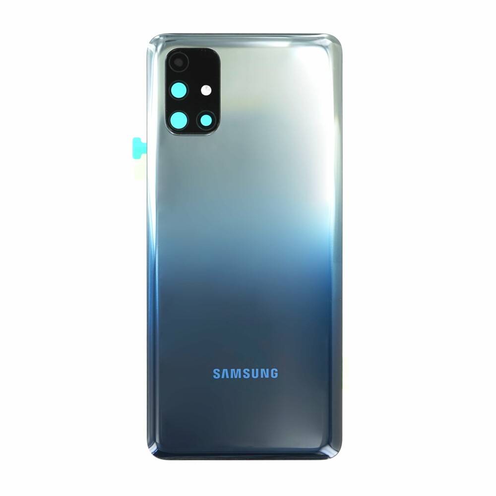 Original für Samsung Galaxy M31s Akkudeckel Blau GH82-23284B Kameraglas