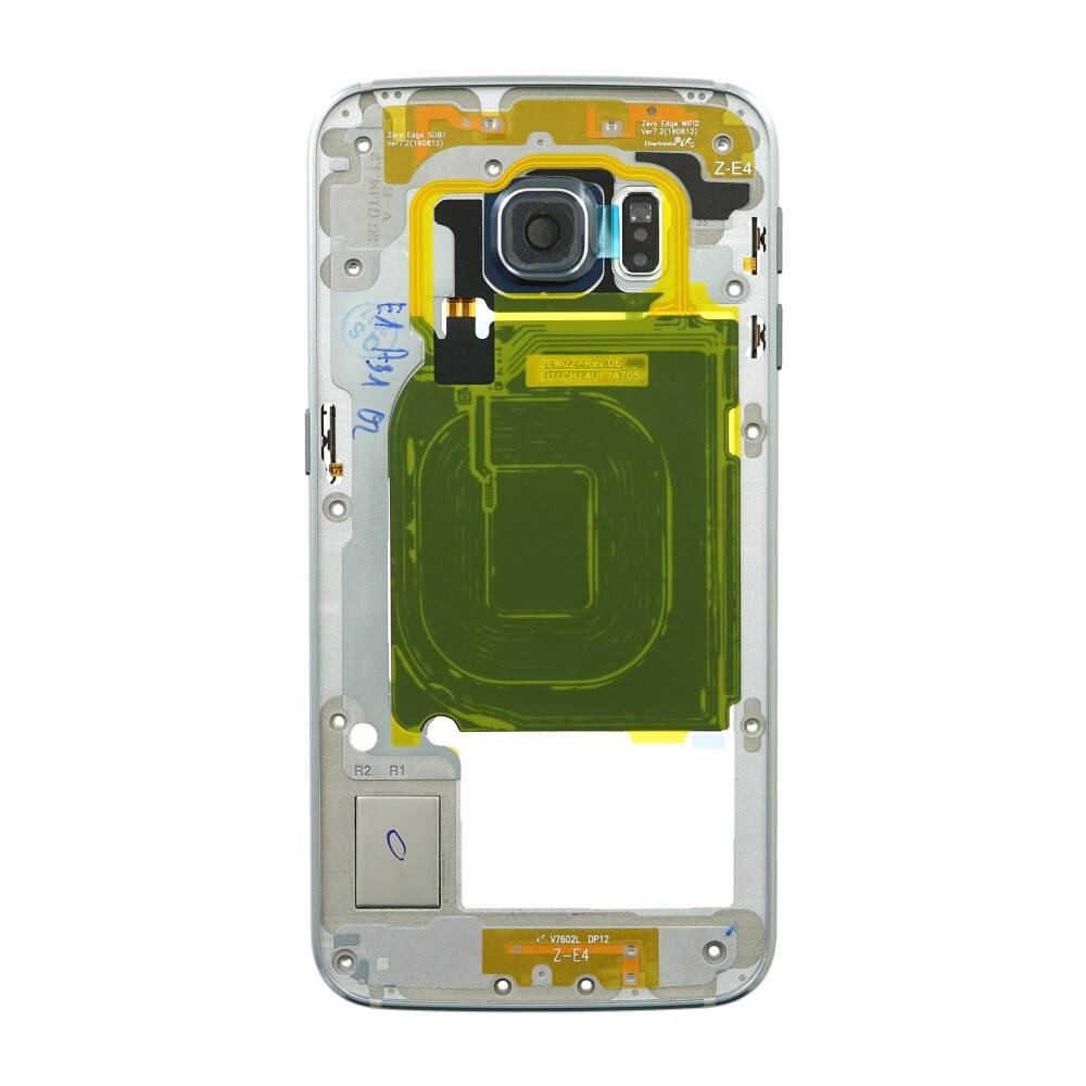 Original Mittelrahmen für Samsung Galaxy S6 Edge G925F Schwarz GH96-08376A