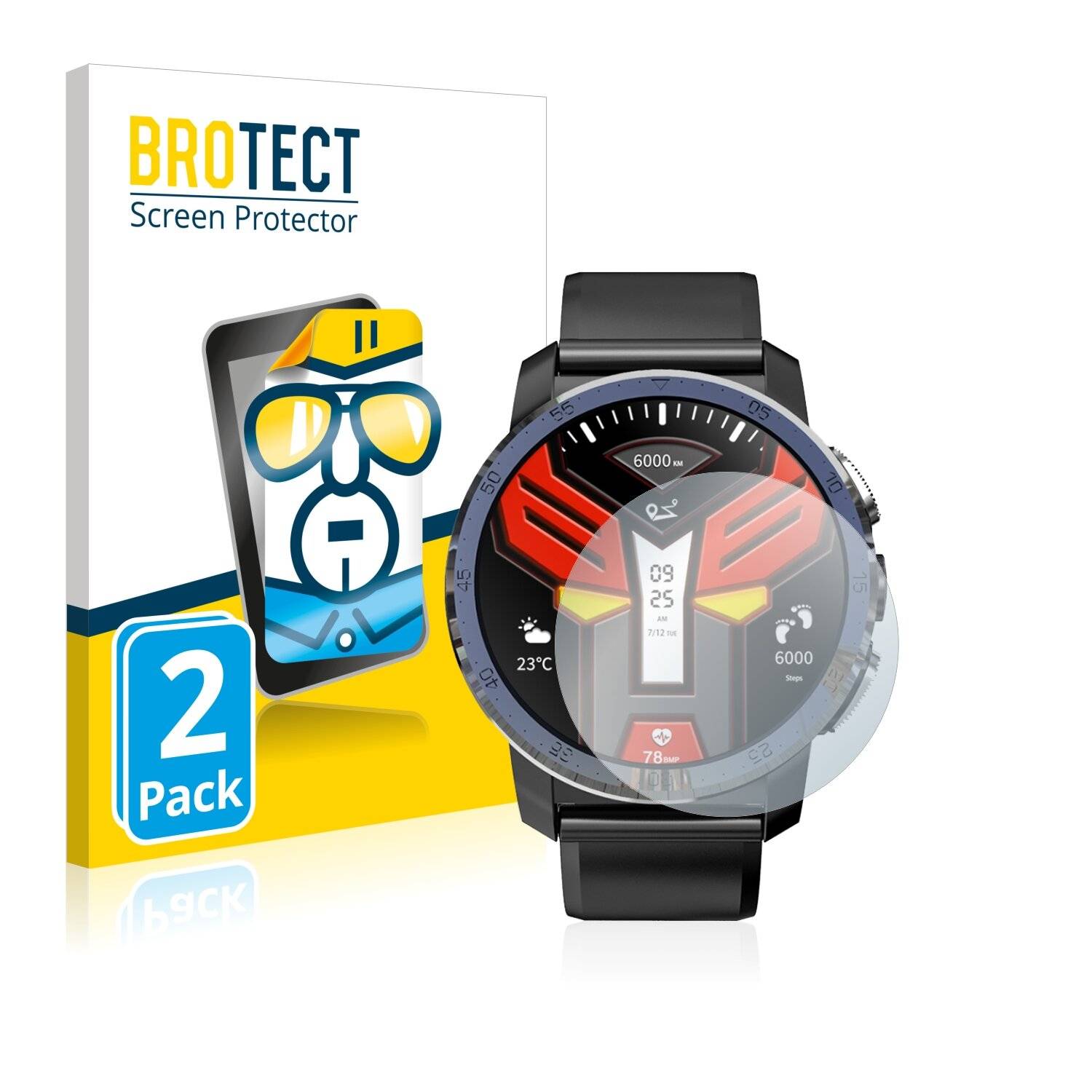 2x BROTECT HD-Clear Displayschutzfolie für Kospet Optimus
