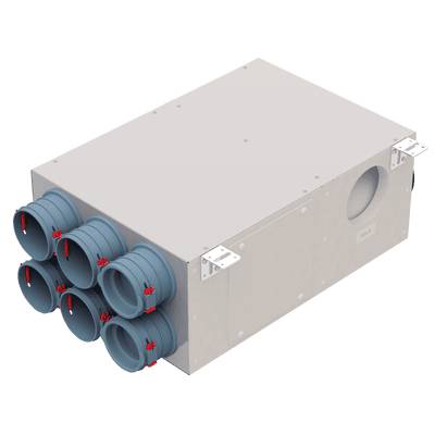 Helios Ventilatoren FlexPipe Kombi-Verteilerk. FRS-KVK 6-75/125 R