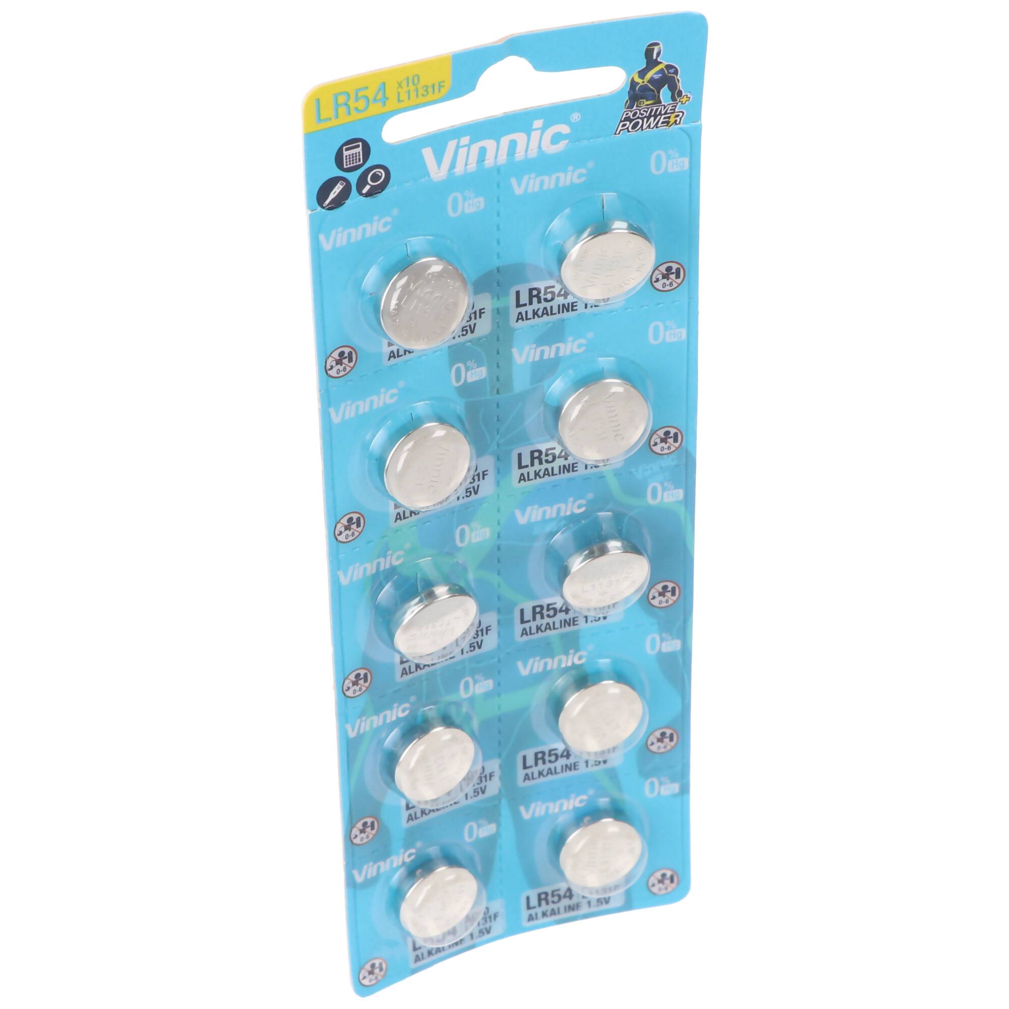 10 Stück Knopfzelle AG10, LR54, L1131F, LR1130, 189, RW89