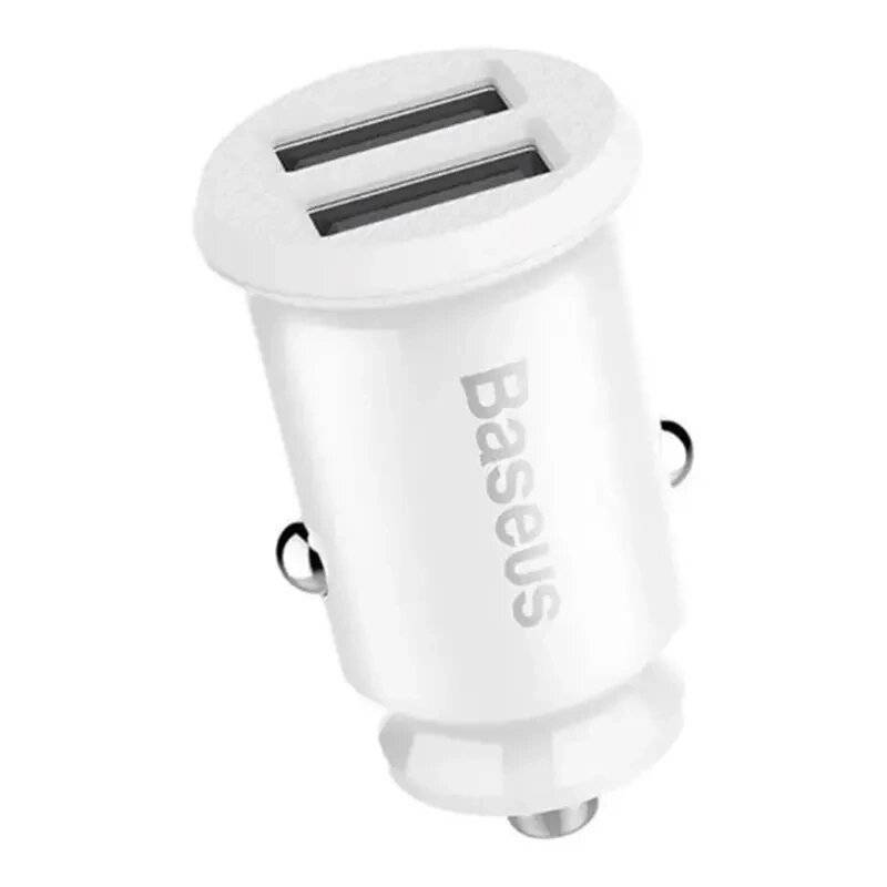 Baseus Grain Autoladegerät 2x USB 5V 3.1A (weiß)