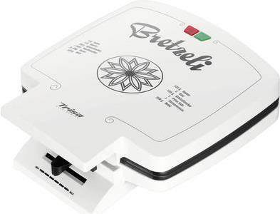 Trisa Bricelet Classique Waffeleisen Antihaftbeschichtung, klappbar, Kontrollleuchte, stufenloser Temperaturregler Weiß