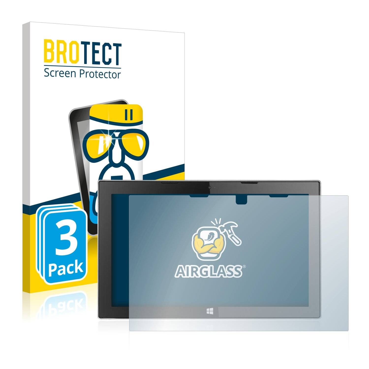 3x BROTECT AirGlass Schutzglas Folie für Jumper Ezpad