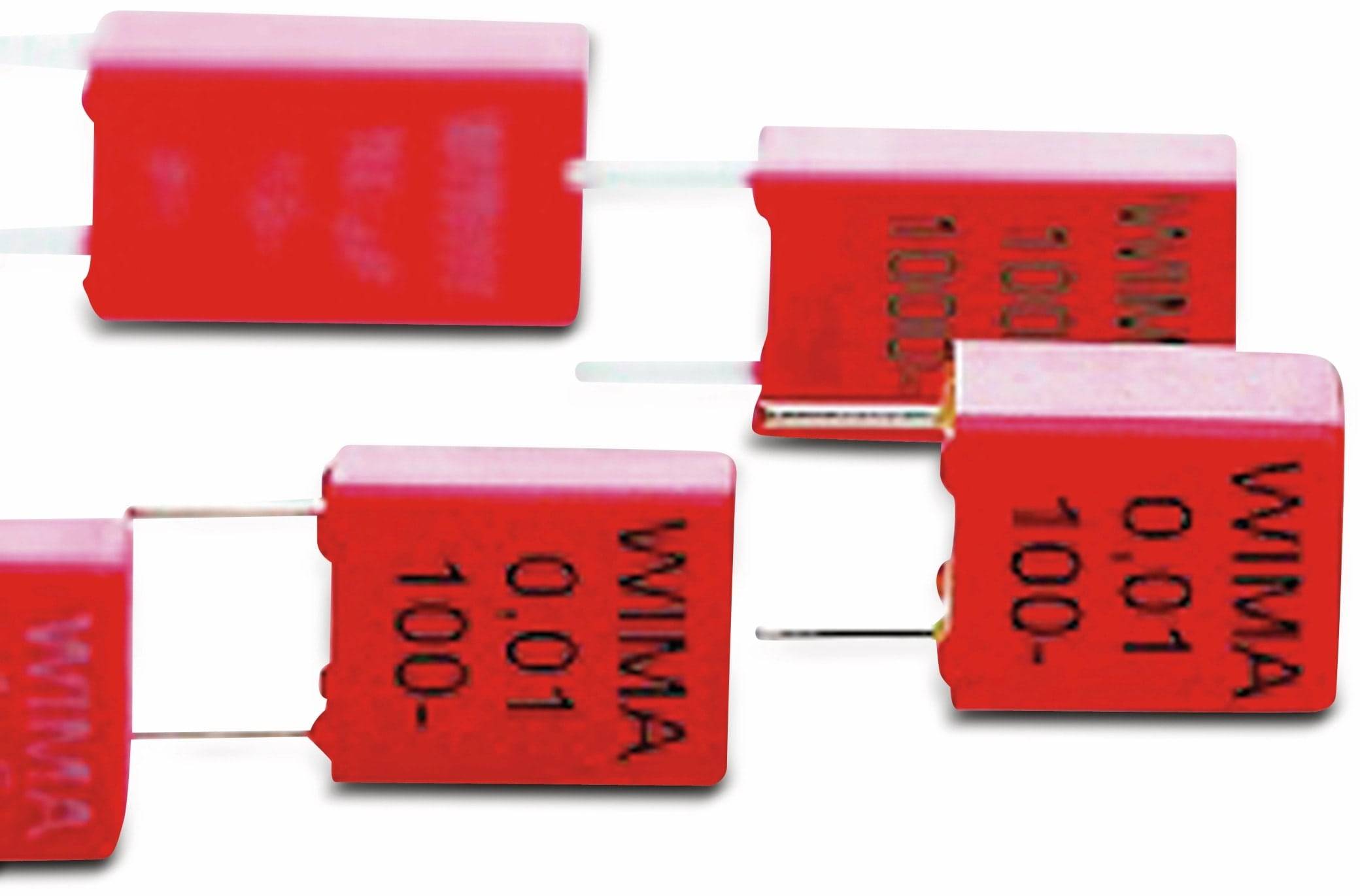 WIMA Folienkondensator, 0,22 UF, 63 V, radial, RM 5, MKS2C032201B00JSSD