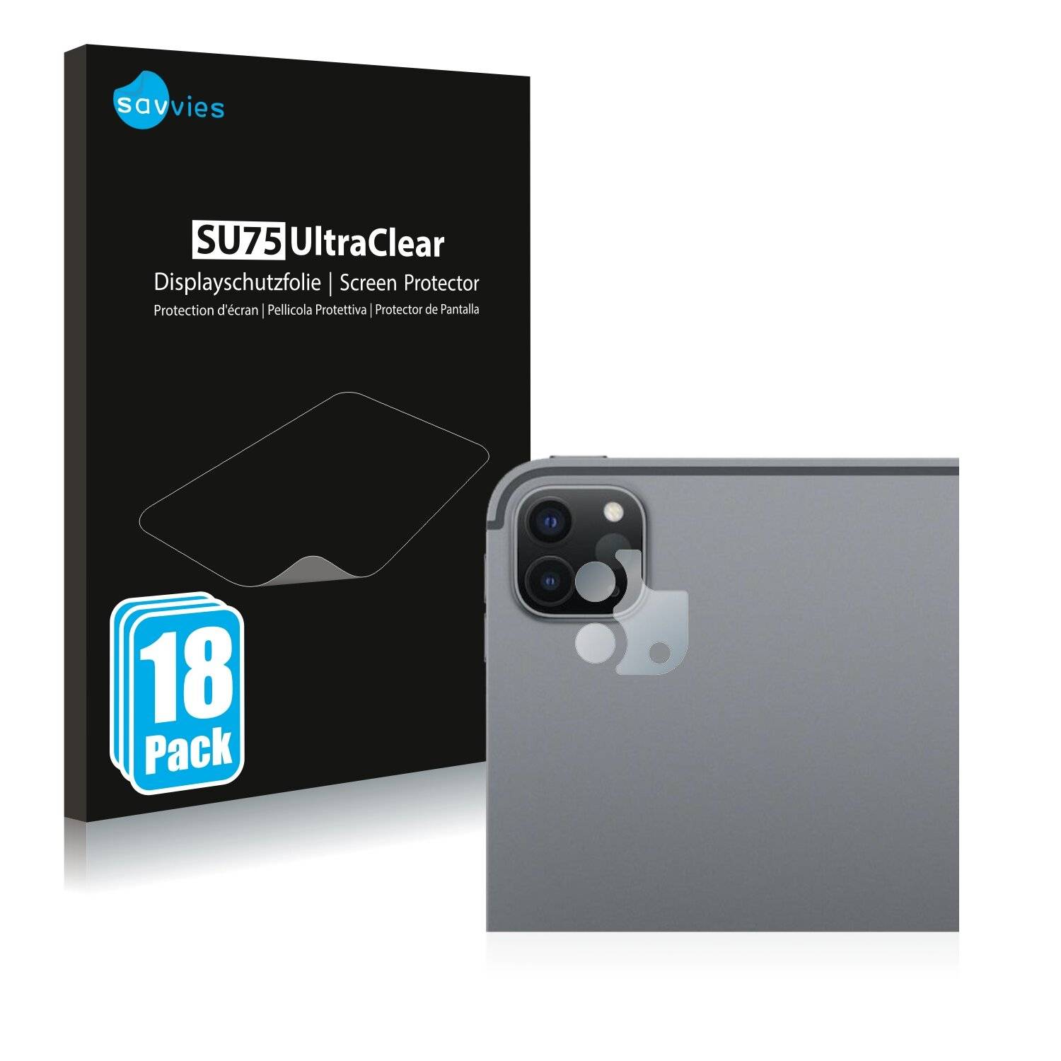 18x Savvies SU75 Displayschutzfolie für Apple iPad Pro 11 2022 (NUR