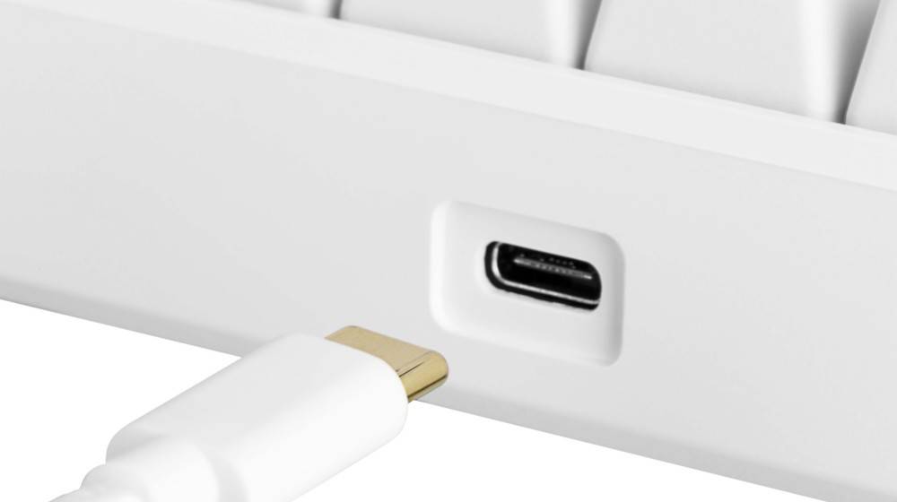 DELTACO GAMING Mini Gaming Tastatur GAM-075-W-DE