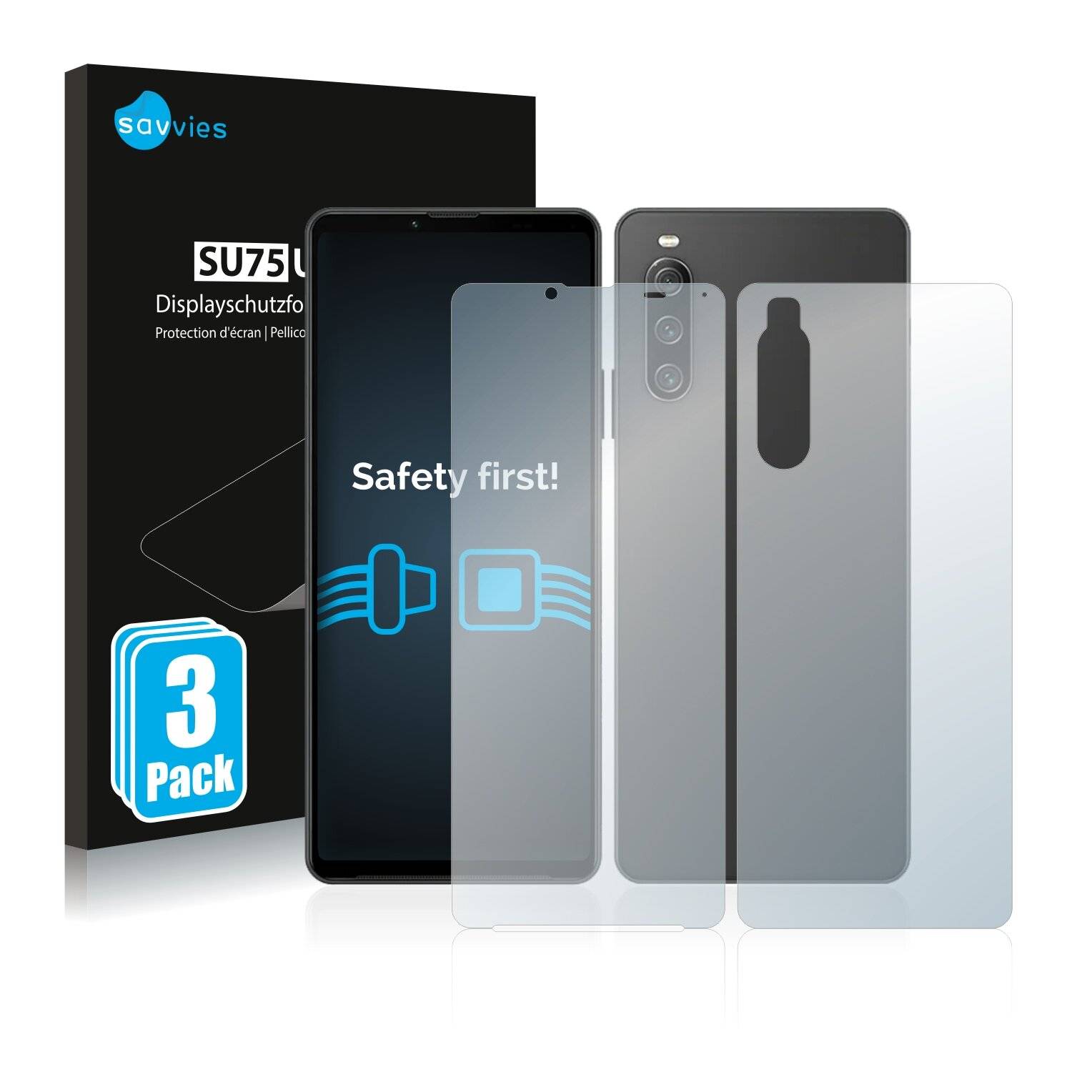 6x Savvies SU75 Displayschutzfolie für Sony Xperia 10 IV