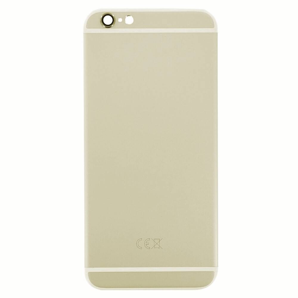 für iPhone 6 Akkudeckel Backcover Gold ohne Logo Kameraglas Rückseite