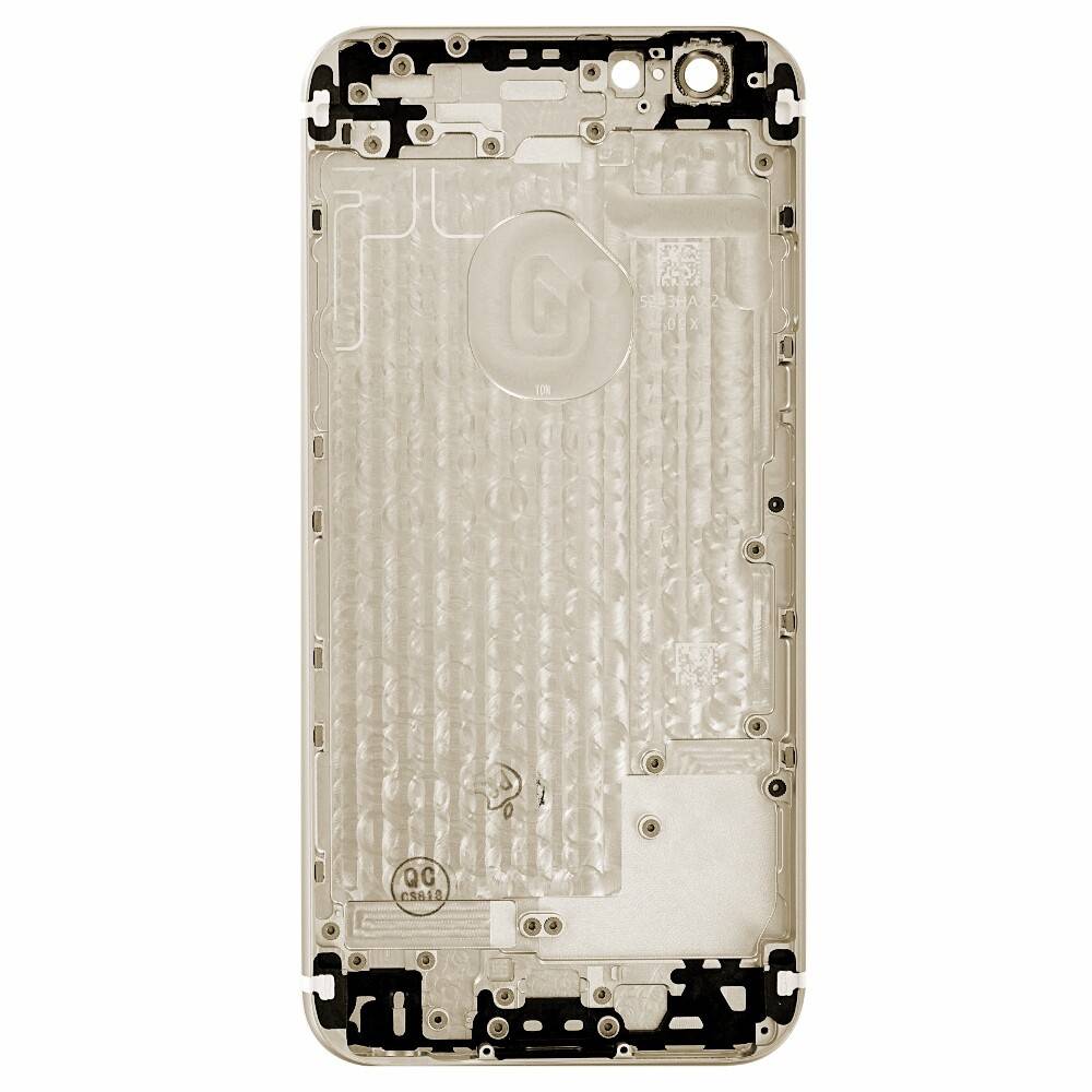 für iPhone 6 Akkudeckel Backcover Gold ohne Logo Kameraglas Rückseite