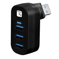 180 drehbarer Hub 3xUSB 3.0 mit Kabel