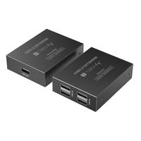 Techly 4-port High-Speed USB 2.0 Extender bis zu 150m mit einem Cat.6 - Kabel - Digital/Daten