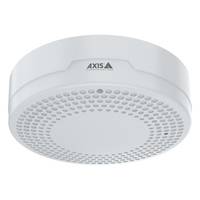Weißes AXIS-Deckengerät mit Wireless-Funktion und perforiertem lautsprecherähnlichem Gitter, vor einem einfachen Hintergrund dargestellt.