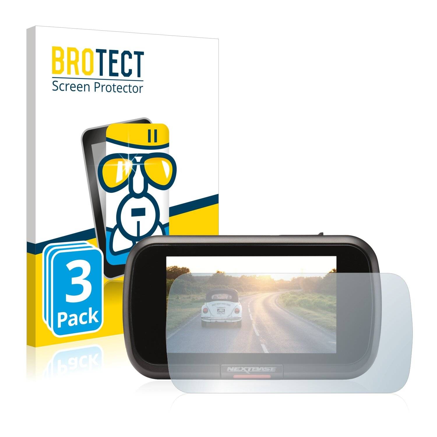 3x BROTECT AirGlass Schutzglas Folie für Nextbase