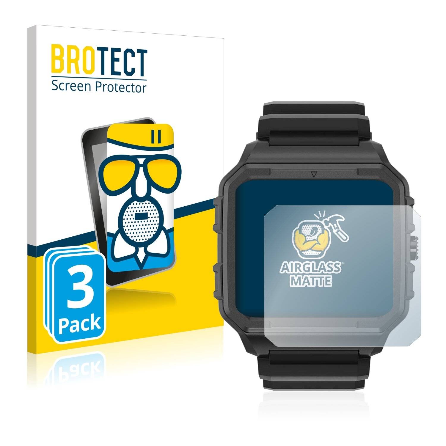 3x BROTECT AirGlass Matte Schutzglas Folie für North Edge Alpha