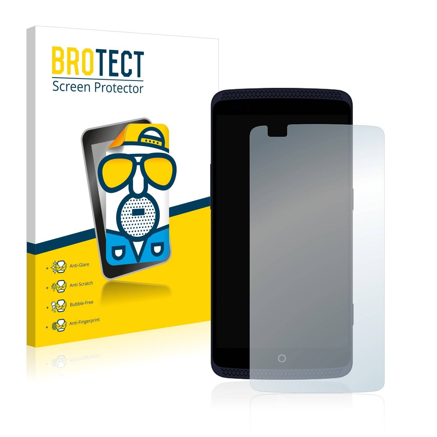 2x BROTECT Matte Displayschutzfolie für ZTE Axon - Entspiegelt,