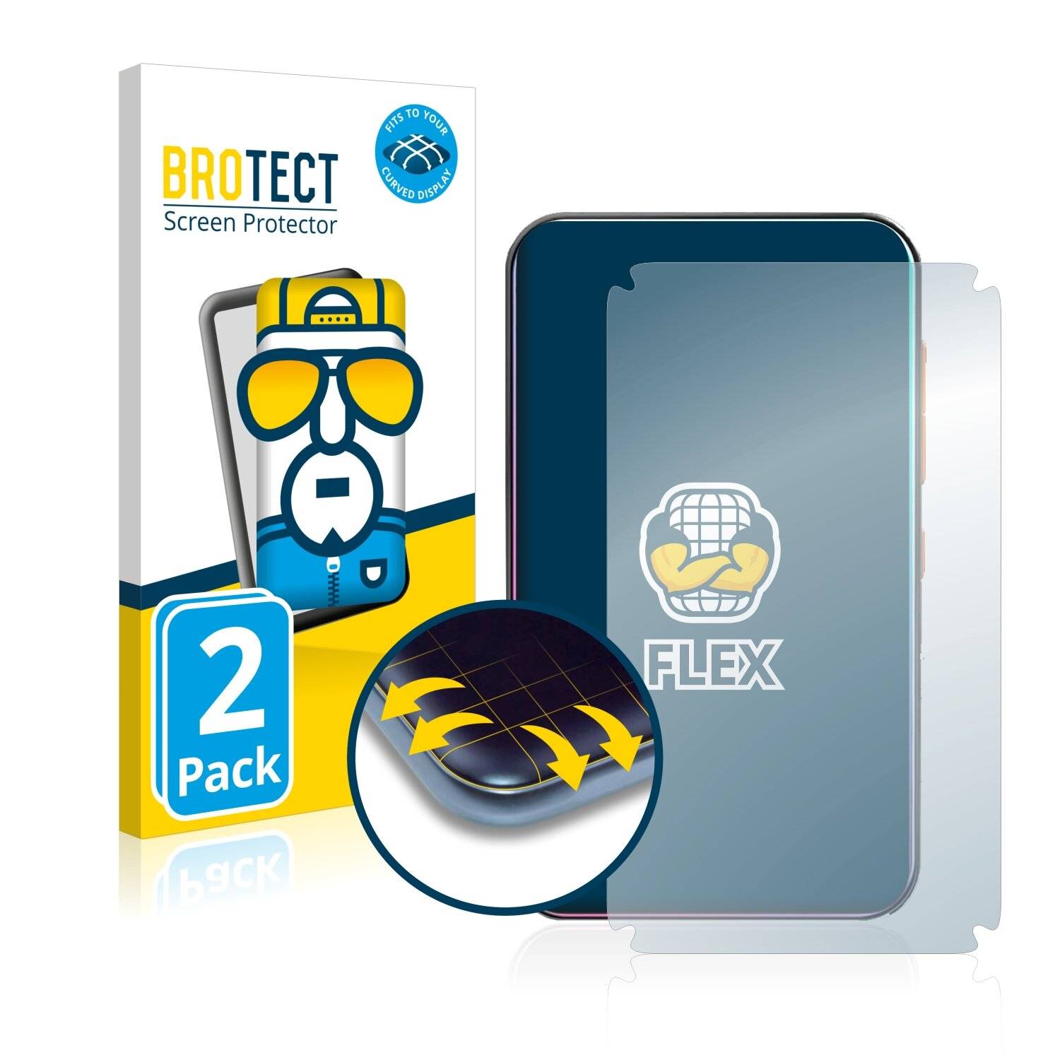 2x BROTECT Flex Full-Cover Displayschutzfolie für Timmkoo