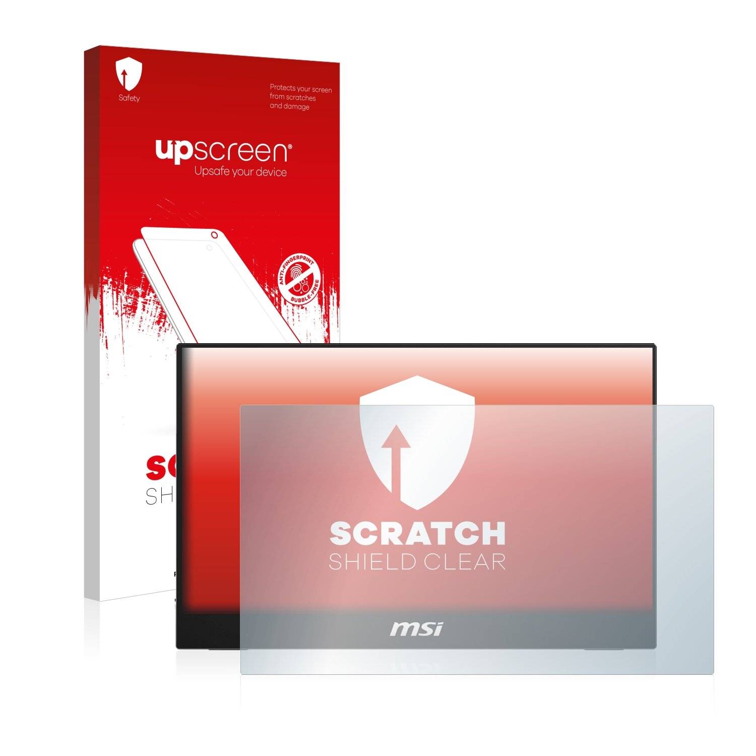 upscreen Scratch Shield Clear Premium Displayschutzfolie für MSI Optix