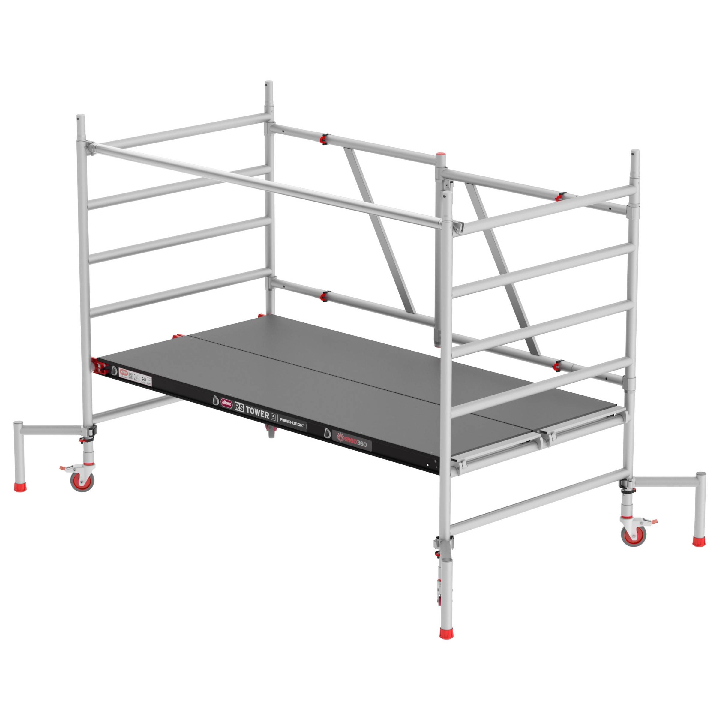 Altrex RS Tower 55 ohne Safe-Quick® 3,0m Arbeitshöhe Holz-Plattform 2,45m