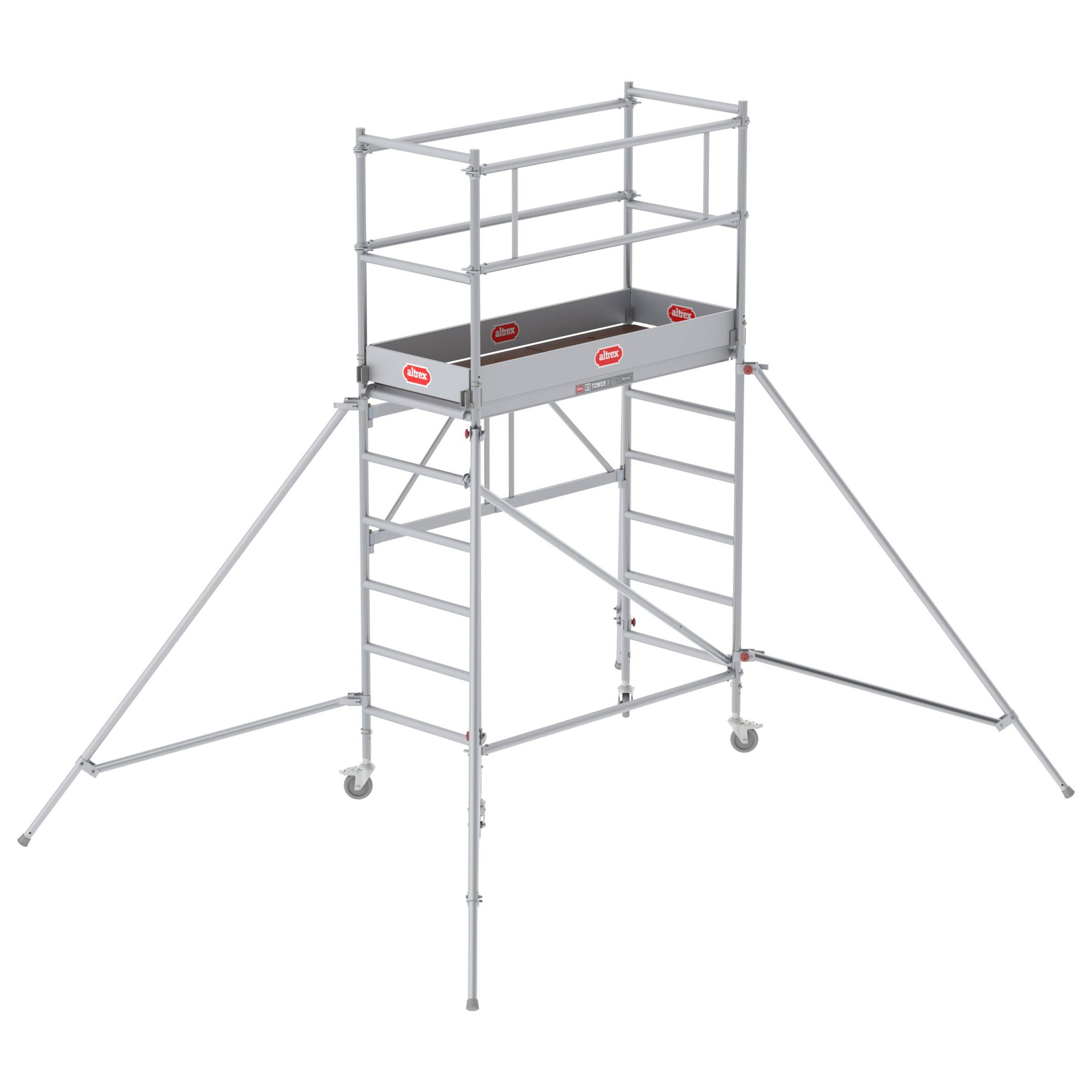 Altrex Klappgerüst RS Tower 34 Aluminium 0,75x1,65m schmal 3,80m Arbeitshöhe