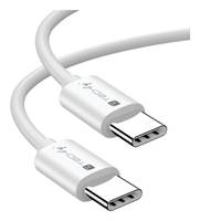 Techly USB4 Gen2 USB-C EPR Kabel 20G 240W zertifiziert 2m weiß Digital/Daten Strom/Netzteil 2 m
