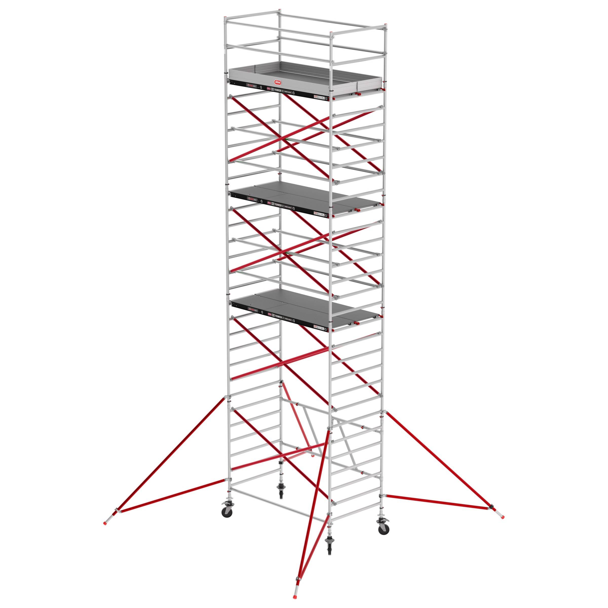 Altrex RS Tower 55 ohne Safe-Quick® 9,8m Arbeitshöhe Holz-Plattform 1,85m