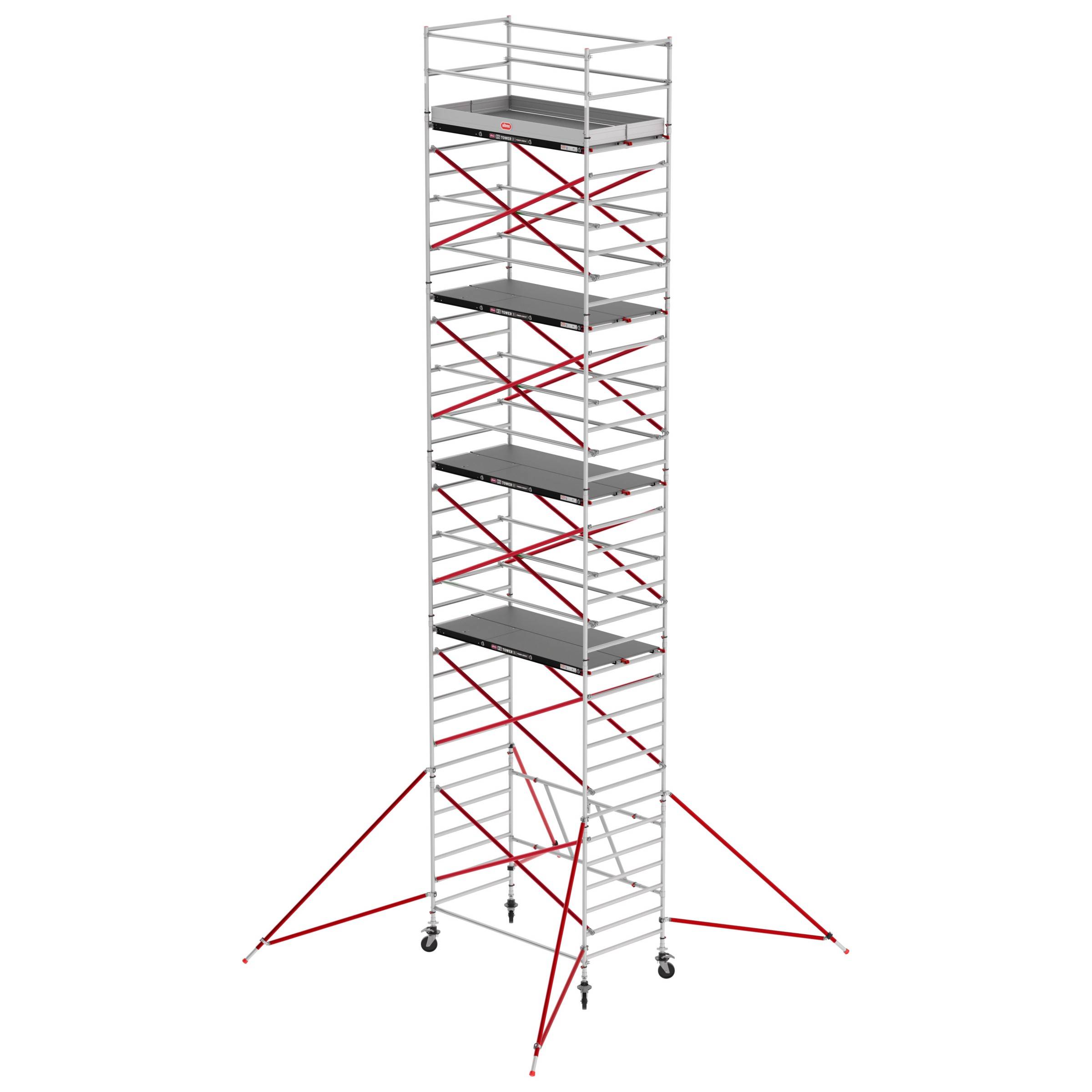 Altrex RS Tower 55 ohne Safe-Quick® 13,8m Arbeitshöhe Holz-Plattform 1,85m