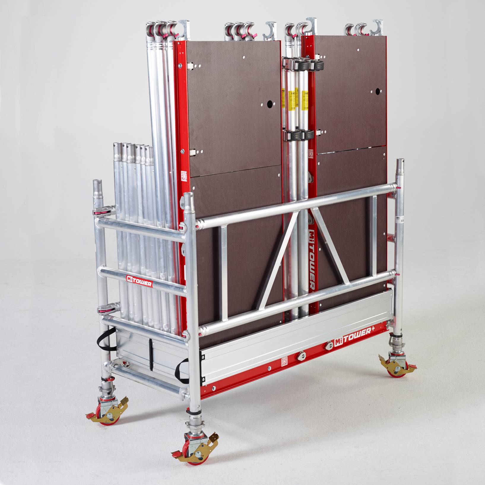 Altrex MiTower PLUS Fahrgerüst 1-Person-Aufbau Aluminium mit breiter Holz-Plattform 0,75x1,72m 5,20m AH