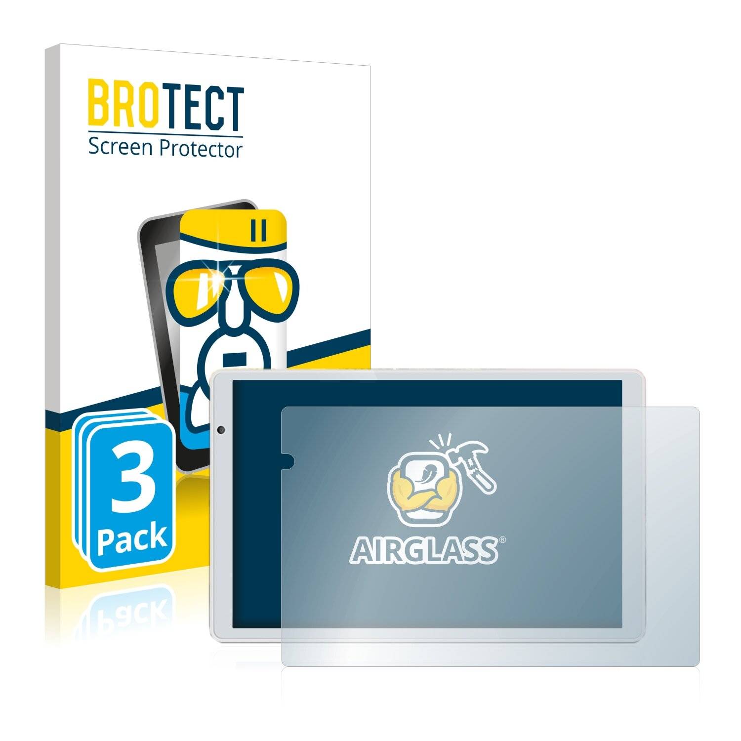3x BROTECT AirGlass Schutzglas Folie für Jay-tech