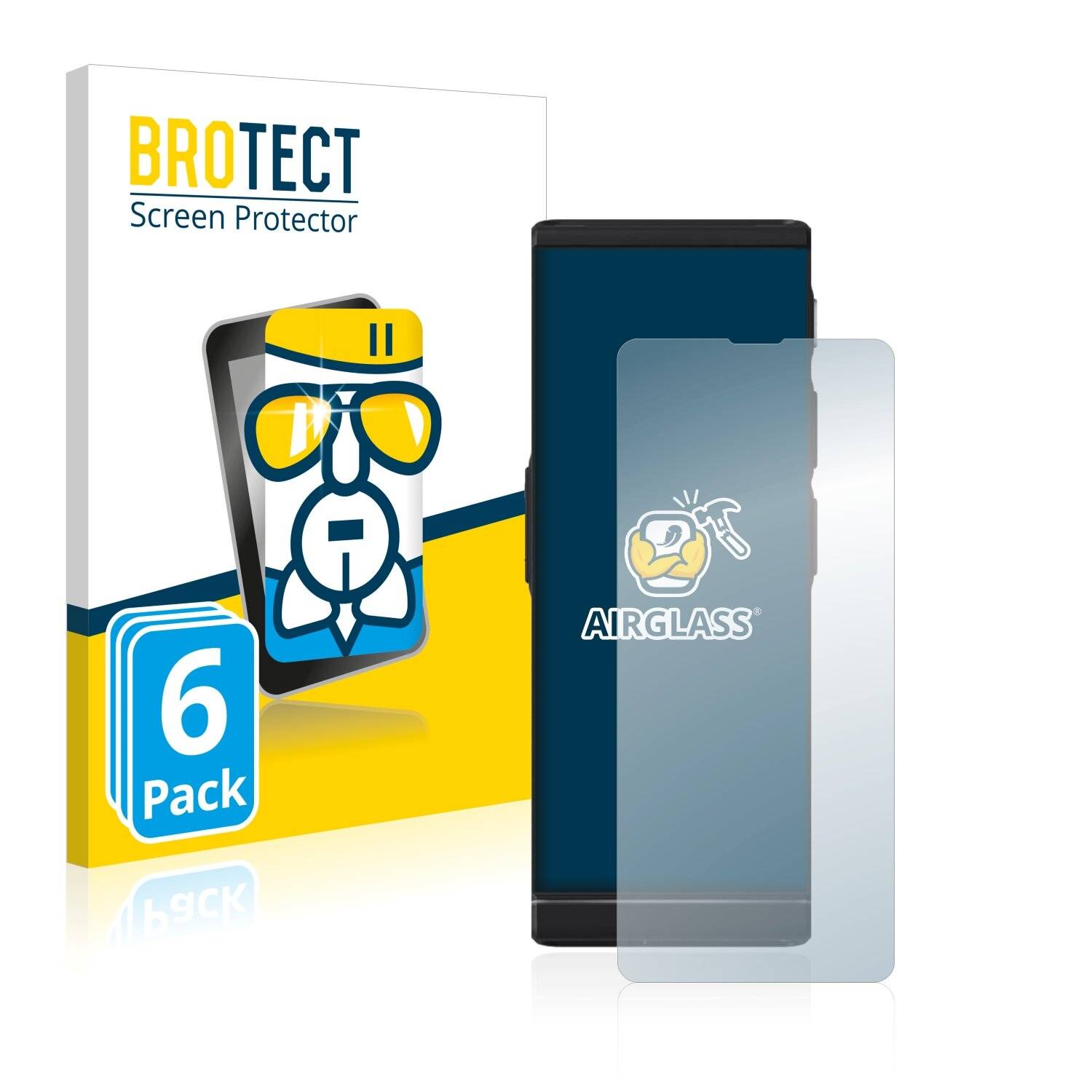 6x BROTECT AirGlass Schutzglas Folie für Vasco Translator