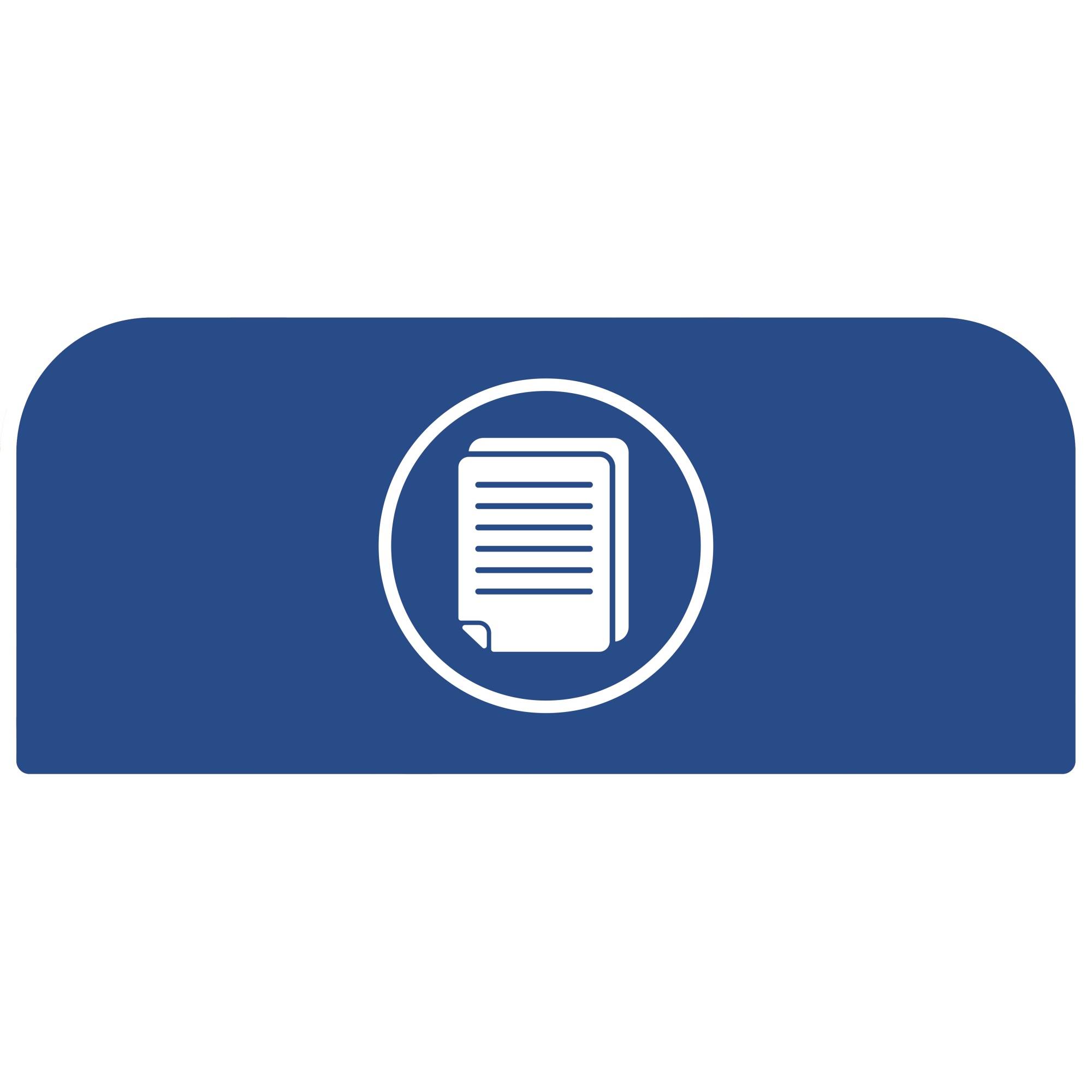 Rubbermaid Hinweisschild 2155298 f.Behältereinheit 57l Papier bl