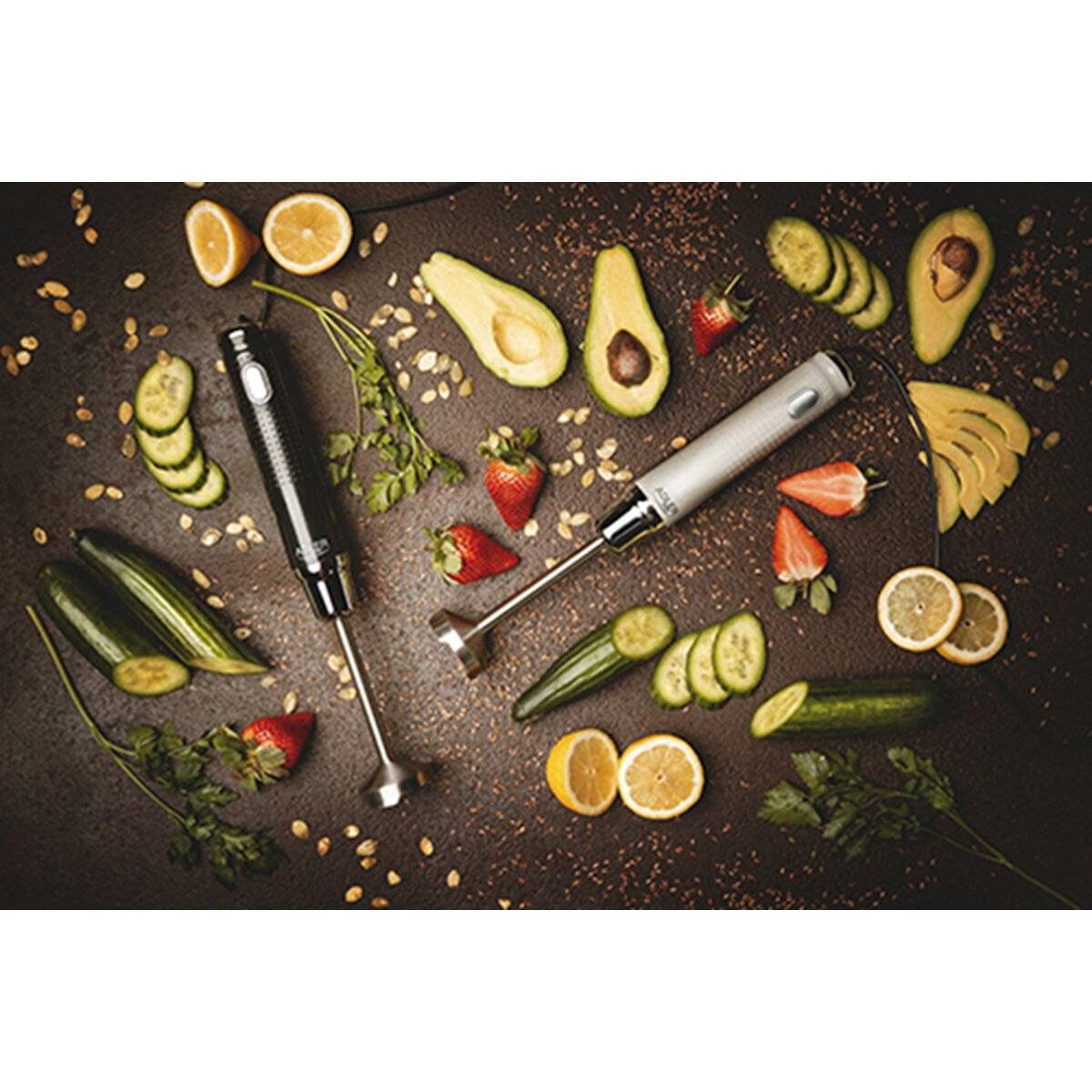 Adler AD 4617 Stabmixer 350 W - Ergonomischer Griff, Edelstahlklingen, Schwarz