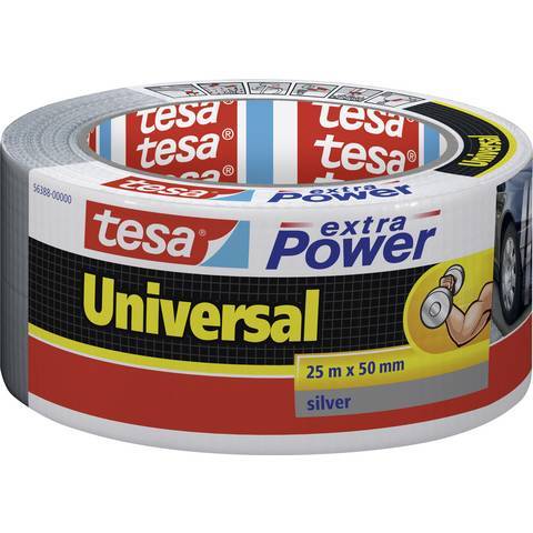 tesa Reparaturband extra Power Universal, grau, 25m x 50mm