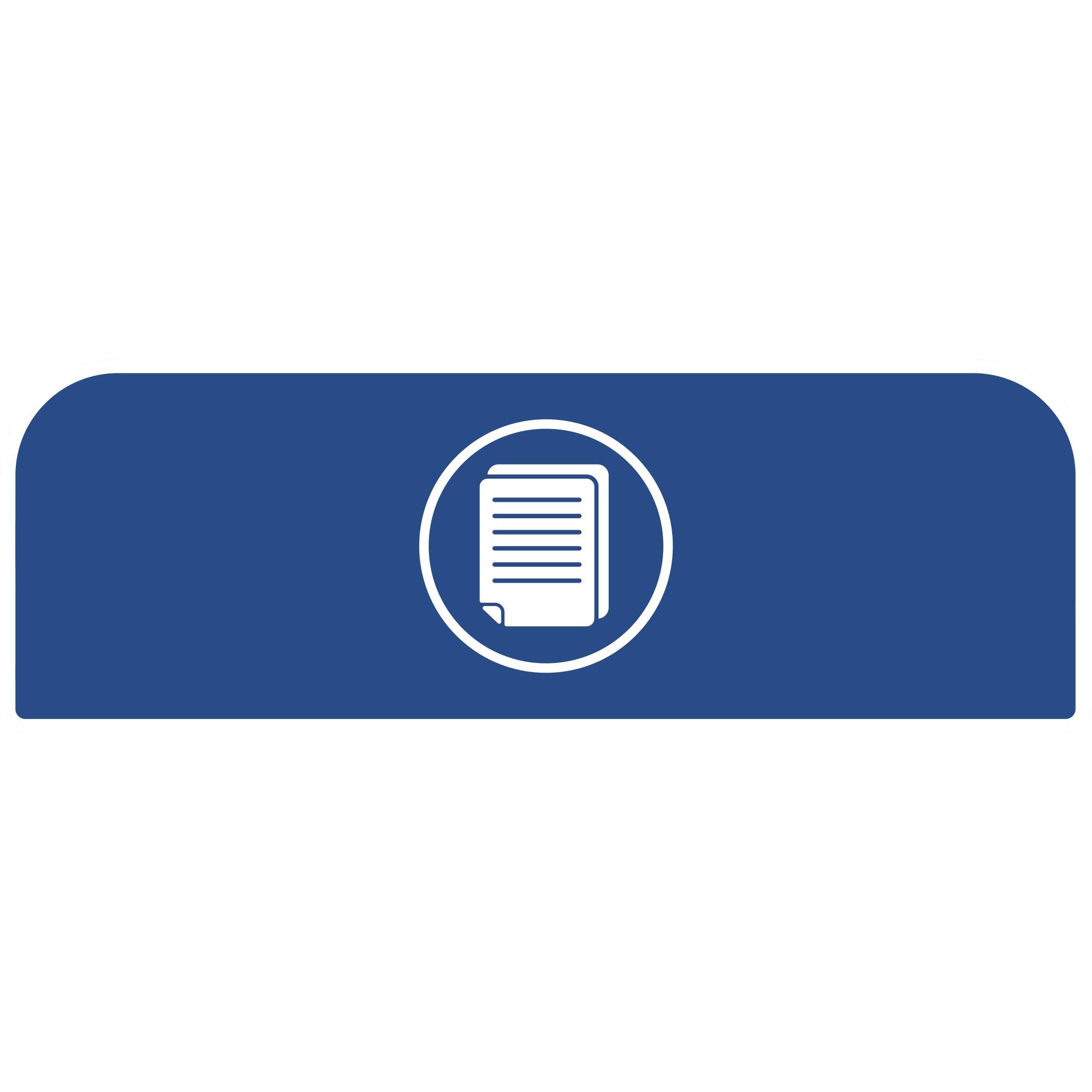 Rubbermaid Hinweisschild 2155300 f.Behältereinheit 87l Papier bl