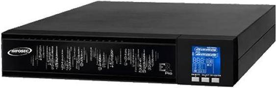 Infosec E3 Pro 2000 RT Unterbrechungsfreie Stromversorgung (USV) Doppelwandler (Online) 2 kVA 1800 W 4 AC-Ausgänge