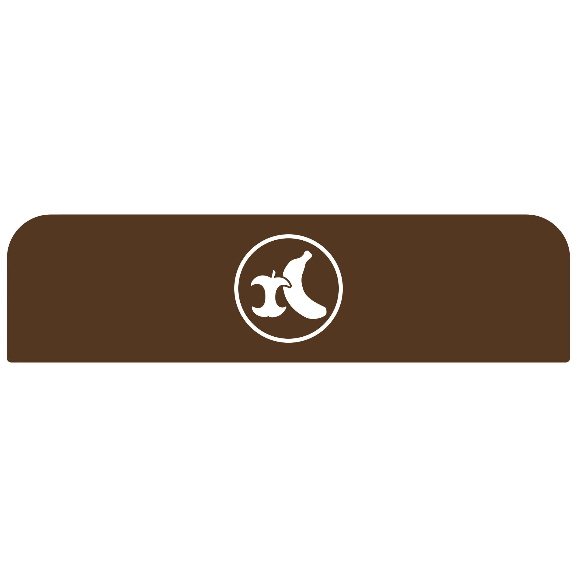 Rubbermaid Hinweisschild 2155327 f.Behältereinheit 125l Bioabfall br