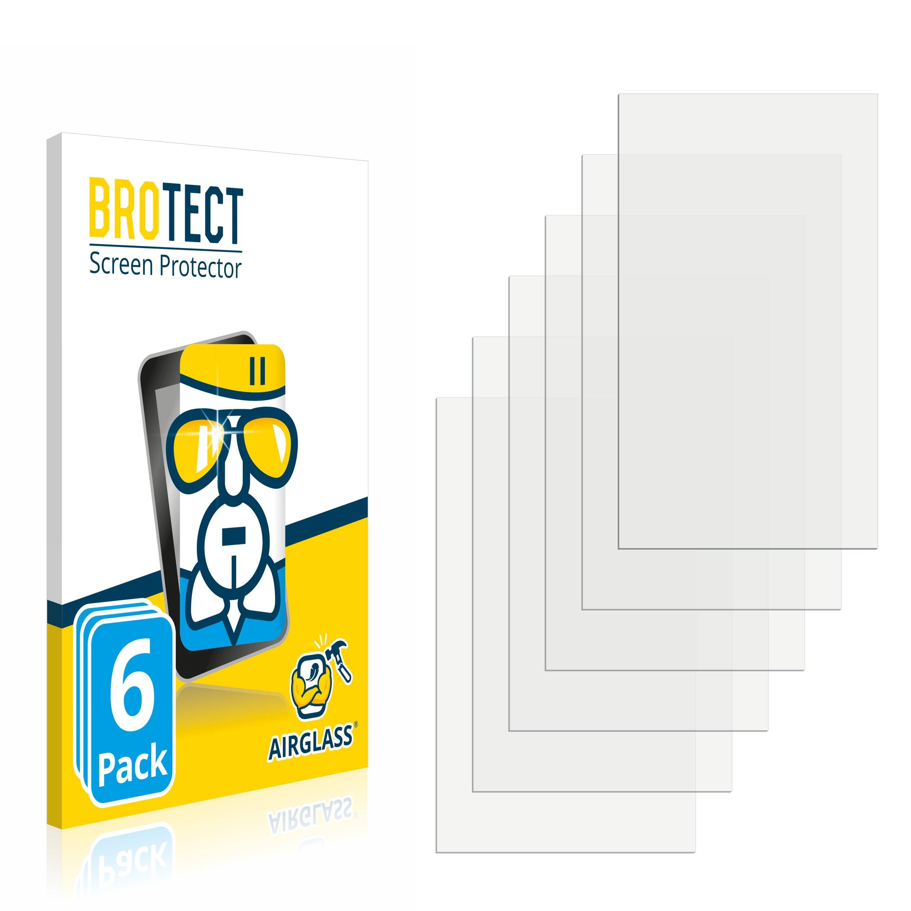 6x BROTECT AirGlass Schutzglas Folie für Naviter Oudie N
