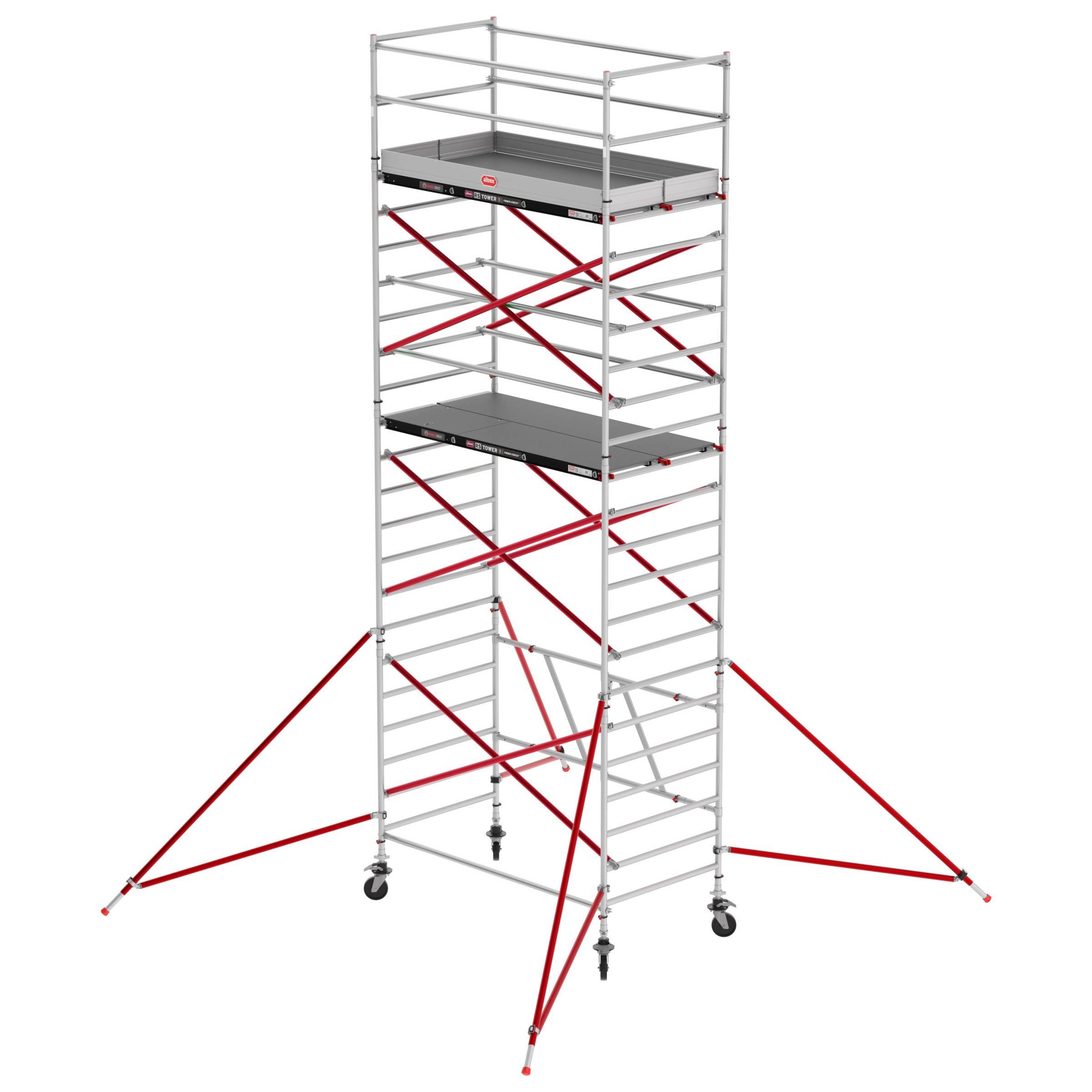 Altrex RS Tower 55 ohne Safe-Quick® 7,8m Arbeitshöhe Fiber-Deck 2,45m